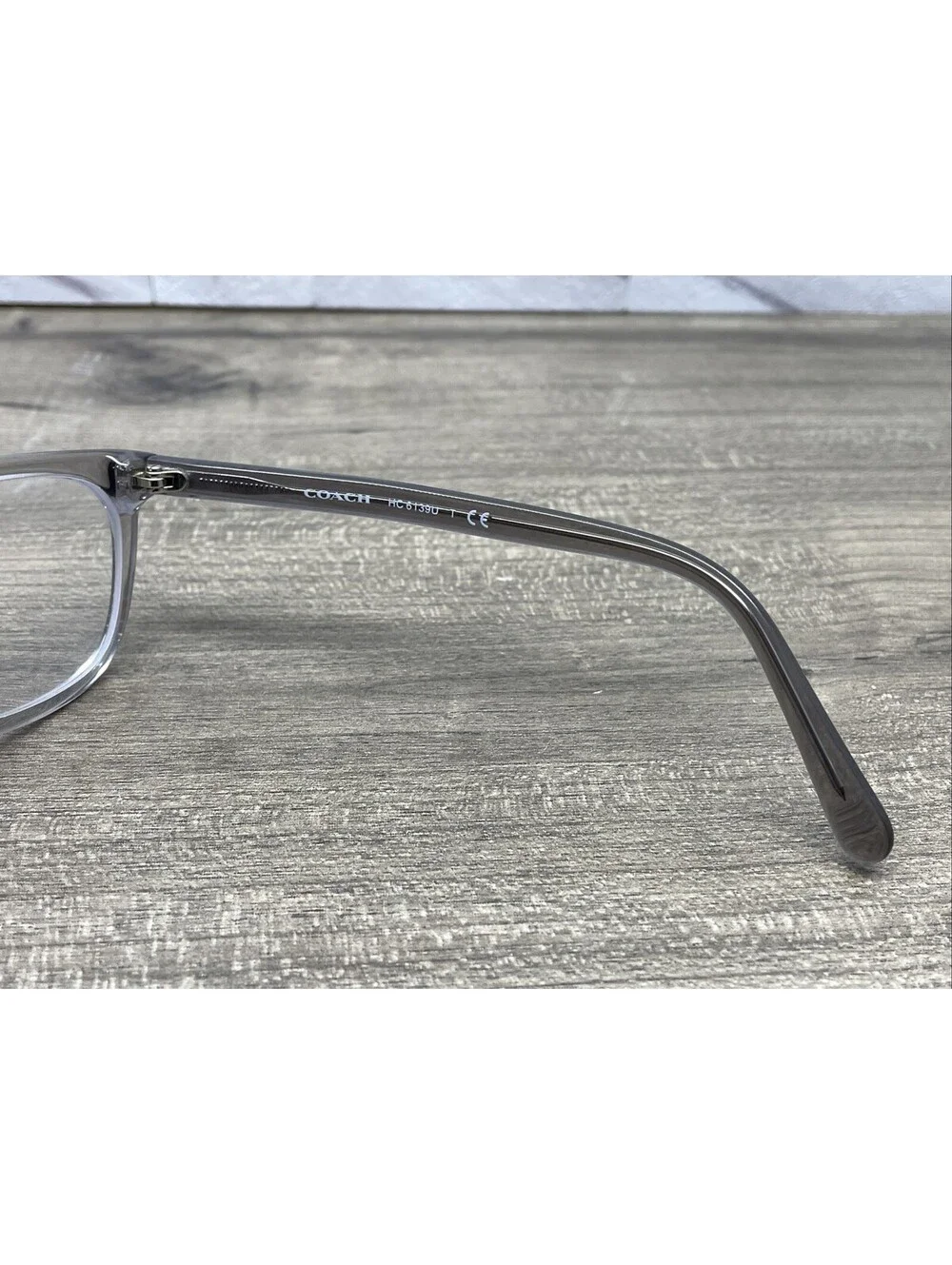 COACH HC6139U 5176 Womens Transparent Grey Rectangle 53-15-140